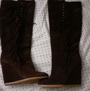 Coach Shoes - Coach Dollie wedge boots Coach Shoes - Coach Dollie wedge boots